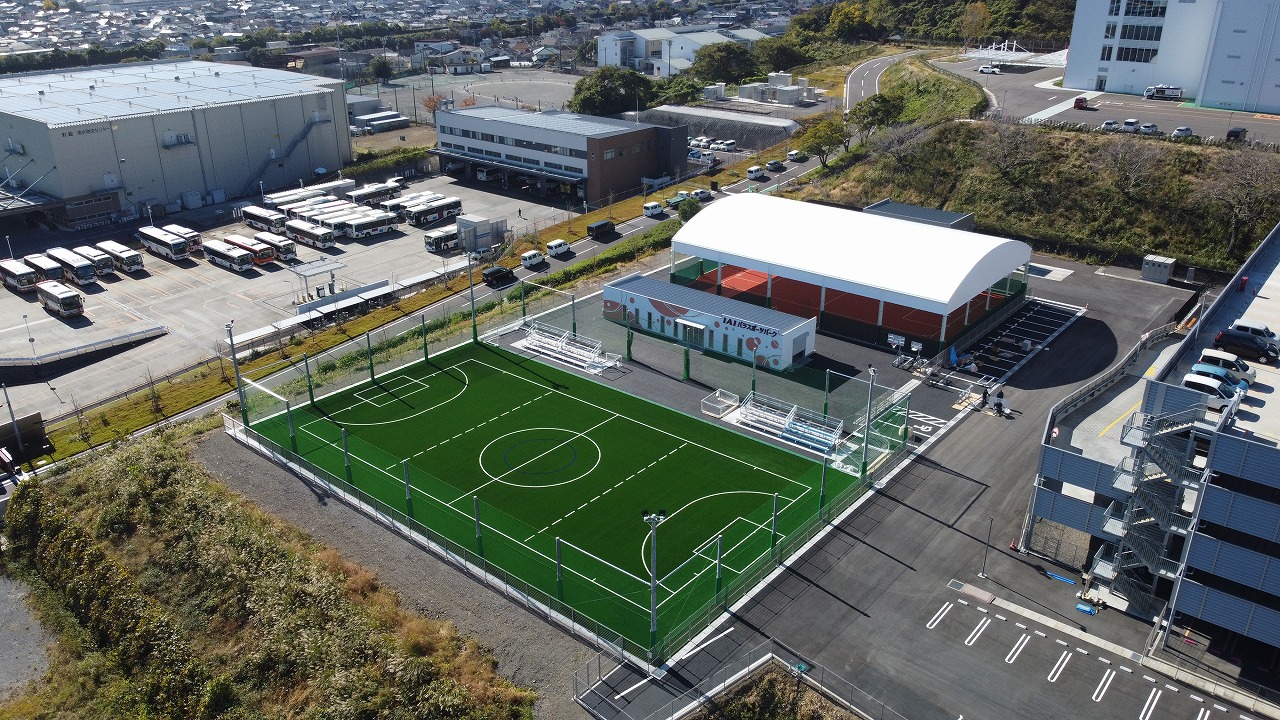 IAI庵原運動場等整備工事｜フットサル・バスケット・クラブハウスの福利厚生施設