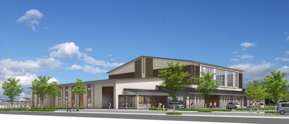 新焼津体育館（北側）